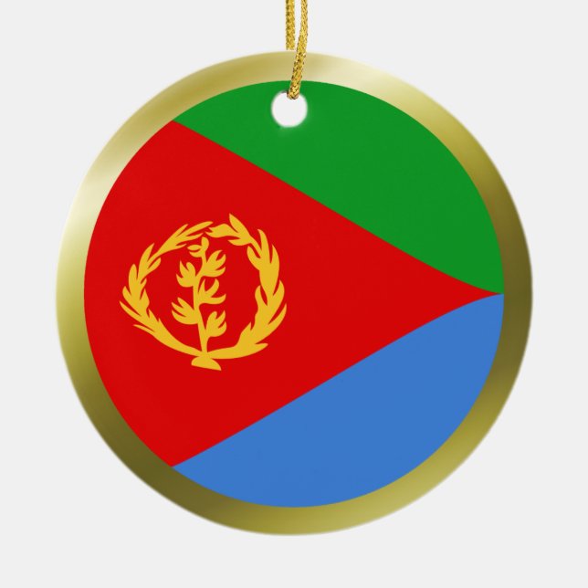 Ornamento de la bandera de Eritrea (Frente)