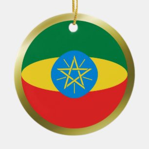Ornamento de la bandera de Etiopía
