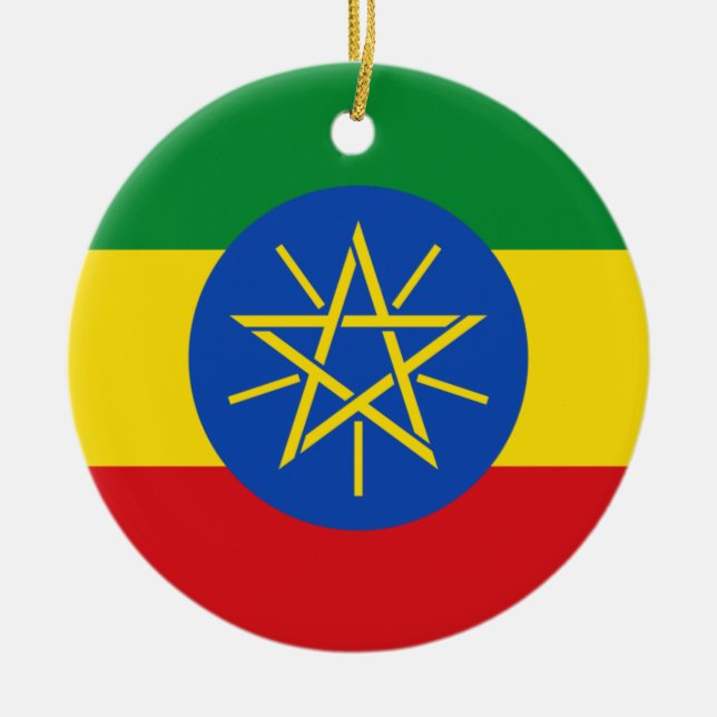 Ornamento de la bandera de Etiopía (Frente)