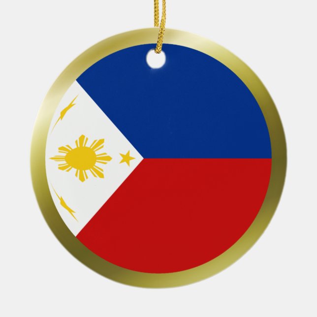 Ornamento de la bandera de Filipinas (Frente)