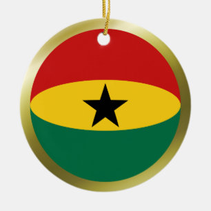 Ornamento de la bandera de Ghana