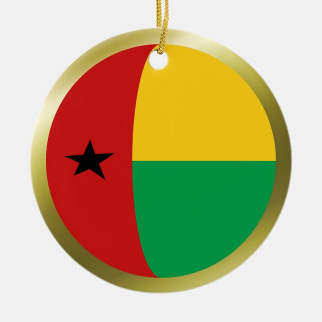 Ornamento de la bandera de Guinea-Bissau (Frente)