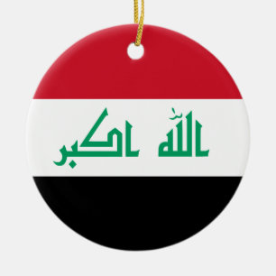 Ornamento de la bandera de Iraq