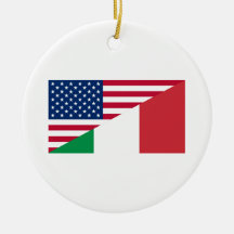 Ornamento de la bandera de Italia de los Estados U