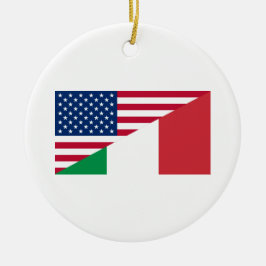 Ornamento de la bandera de Italia de los Estados U