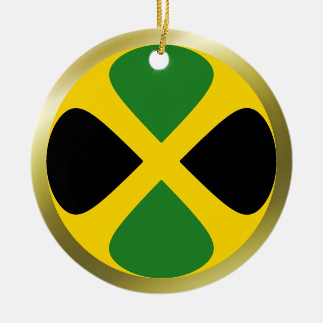 Ornamento de la bandera de Jamaica (Frente)