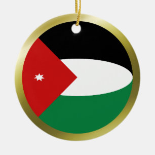 Ornamento de la bandera de Jordania