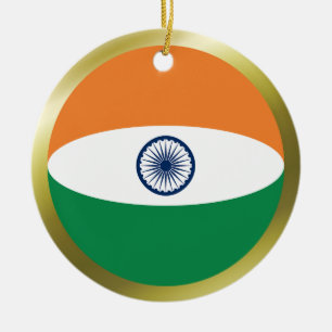 Ornamento de la bandera de la India