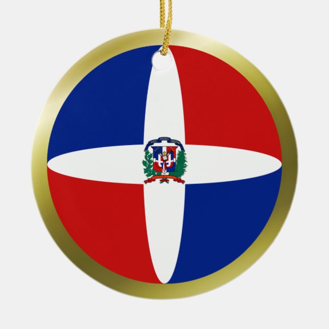 Ornamento de la bandera de la República Dominicana (Frente)