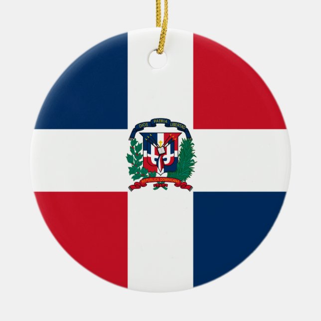 Ornamento de la bandera de la República Dominicana (Frente)