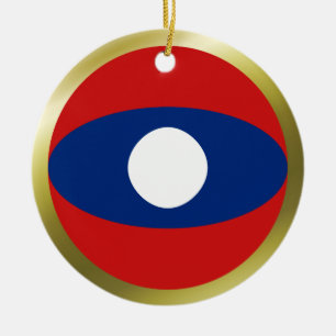 Ornamento de la bandera de Laos