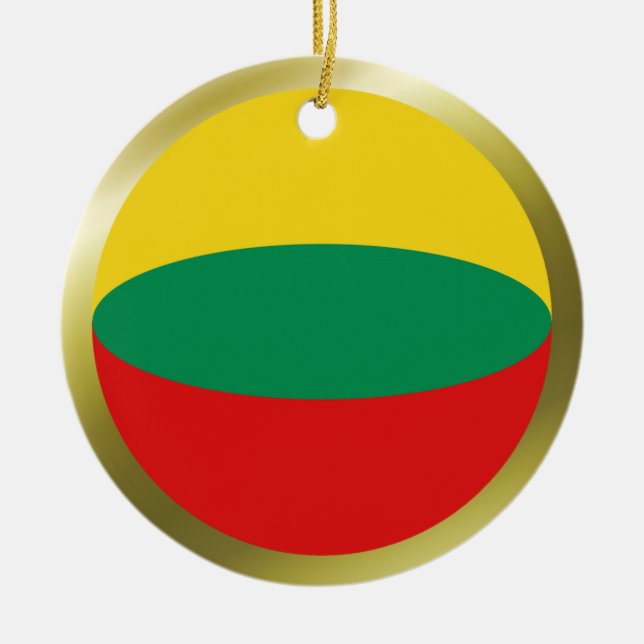 Ornamento de la bandera de Lituania (Frente)
