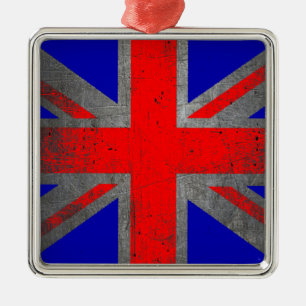 Ornamento de la bandera de los neones grunge del R