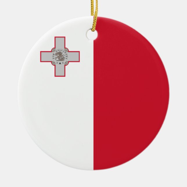 Ornamento de la bandera de Malta (Frente)