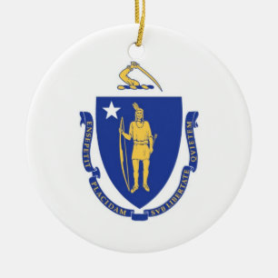 Ornamento de la bandera de Massachusetts