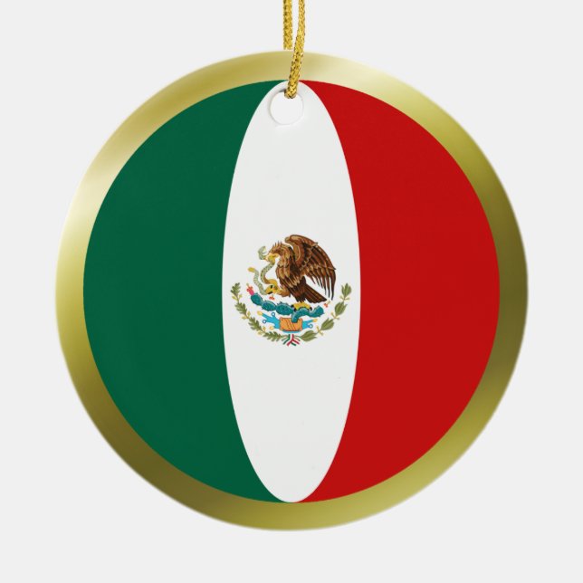 Ornamento de la bandera de México (Frente)