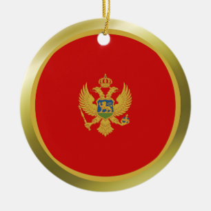 Ornamento de la bandera de Montenegro