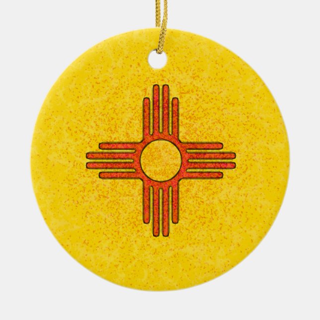 Ornamento de la BANDERA de NEW MÉXICO (Frente)