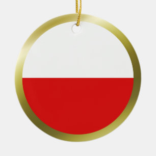 Ornamento de la bandera de Polonia