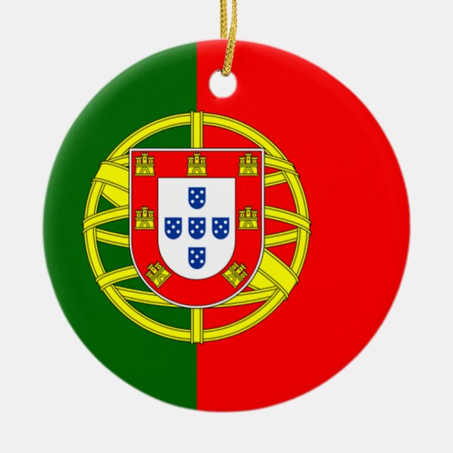 Ornamento de la bandera de Portugal (Frente)