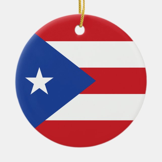 Ornamento de la bandera de Puerto Rico (Frente)