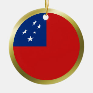 Ornamento de la bandera de Samoa