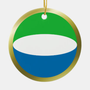 Ornamento de la bandera de Sierra Leona