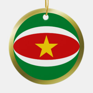Ornamento de la bandera de Suriname