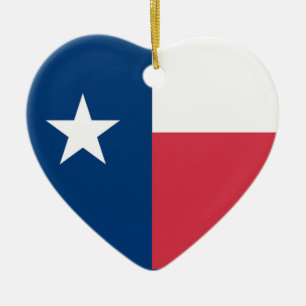 Ornamento de la Bandera de Texas (doble cara)
