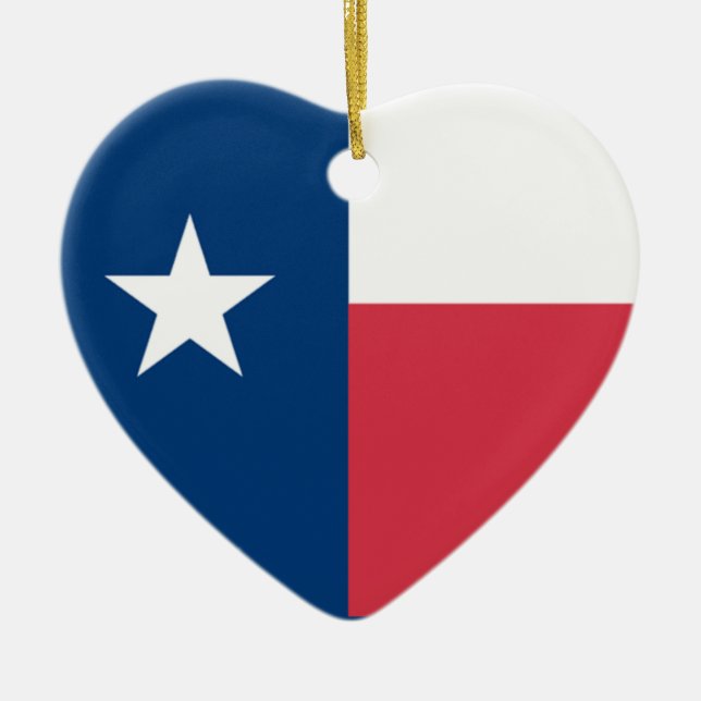 Ornamento de la Bandera de Texas (doble cara) (Frente)