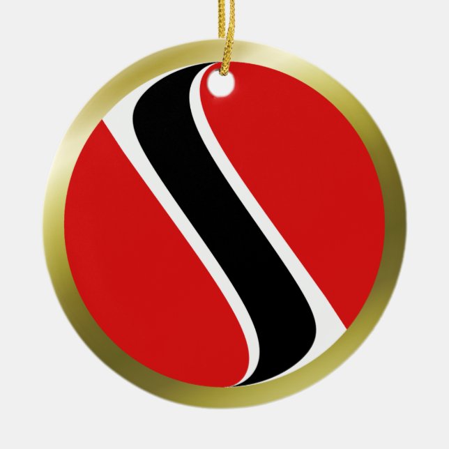 Ornamento de la bandera de Trinidad and Tobago (Frente)