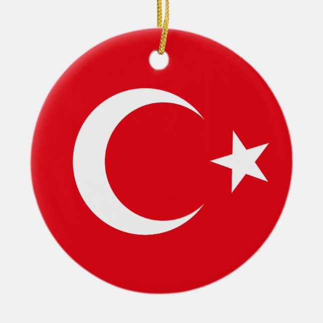 Ornamento de la bandera de Turquía (Frente)