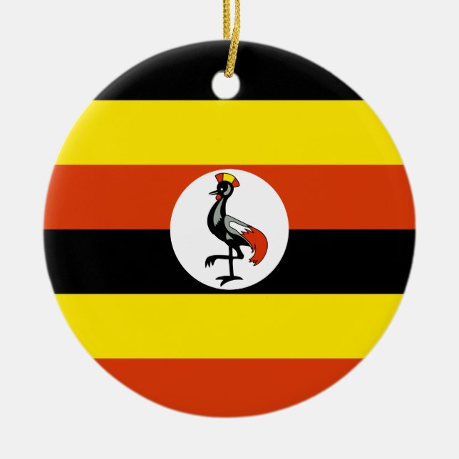 Ornamento de la bandera de Uganda (Frente)
