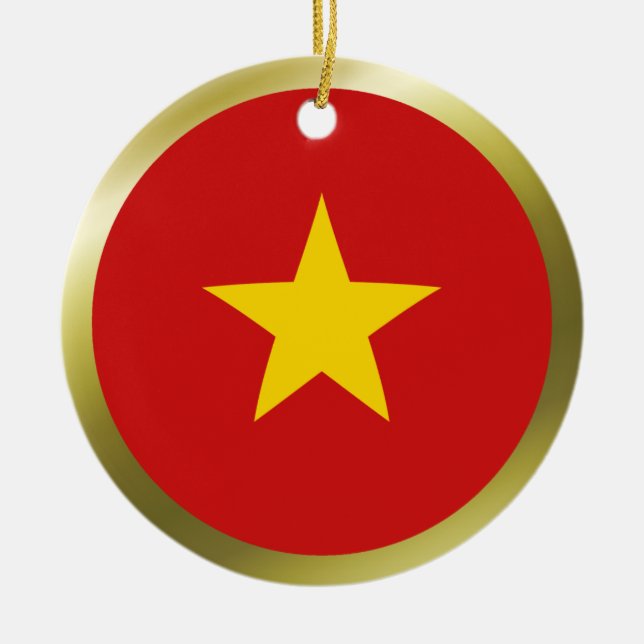 Ornamento de la bandera de Vietnam (Frente)