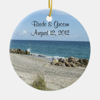 Ornamento de la boda de playa de la Florida