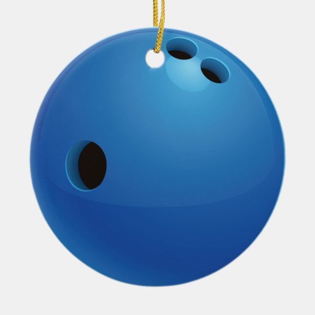 Ornamento de la bola de bolos (Frente)