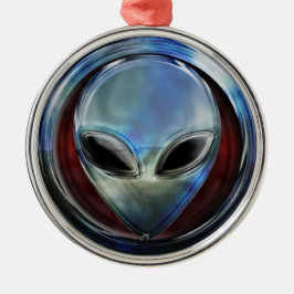 Ornamento de la cabeza metalizado de Alien 03
