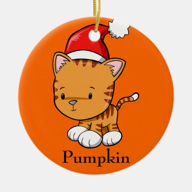 Ornamento de la "Calabaza" Kitty (Frente)