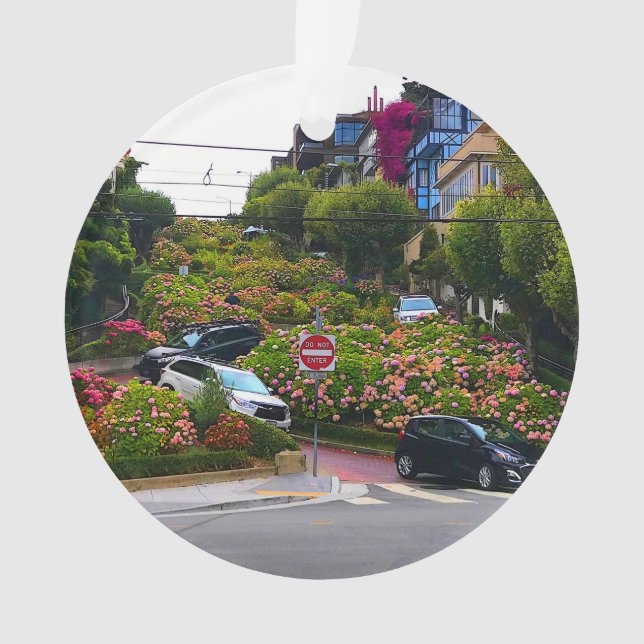 Ornamento de la calle Lombard de San Francisco #1- (Anverso)
