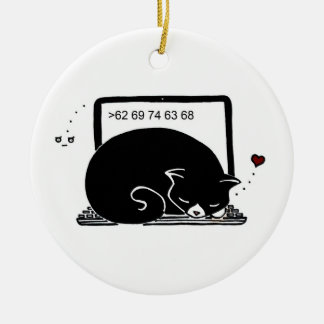 Ornamento de la cama para gatos para portátiles (T