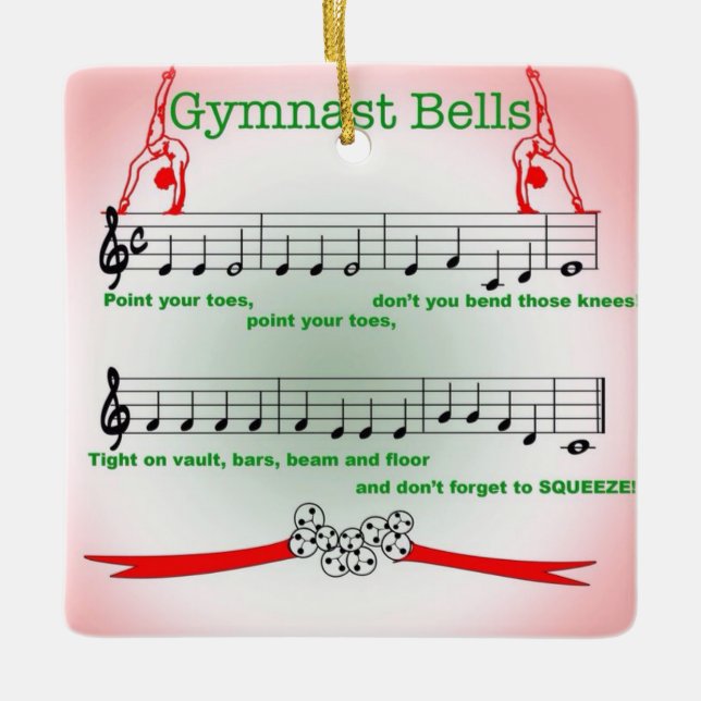 Ornamento de la canción de Jingle Bell de la (Anverso)