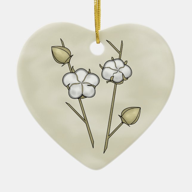 Ornamento de la cápsula del algodón (Frente)