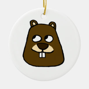 Ornamento de la cara de Groundhog