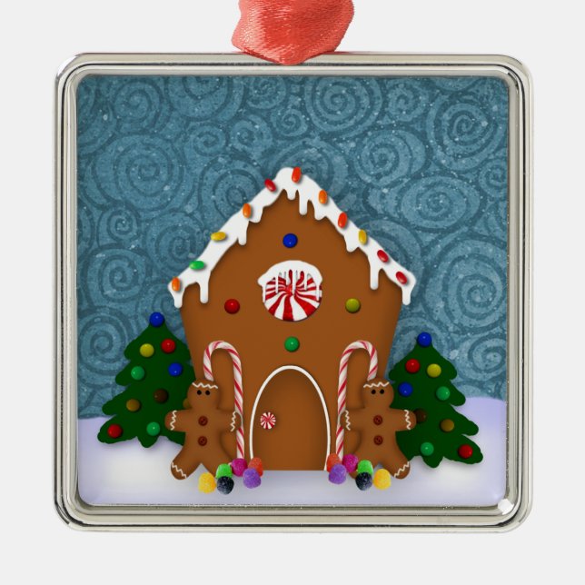 Ornamento de la casa de Gingerbread (Frente)