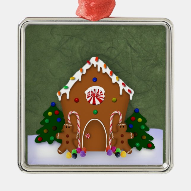 Ornamento de la casa de Gingerbread (Frente)