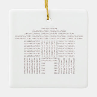 Ornamento de la casa de la enhorabuena