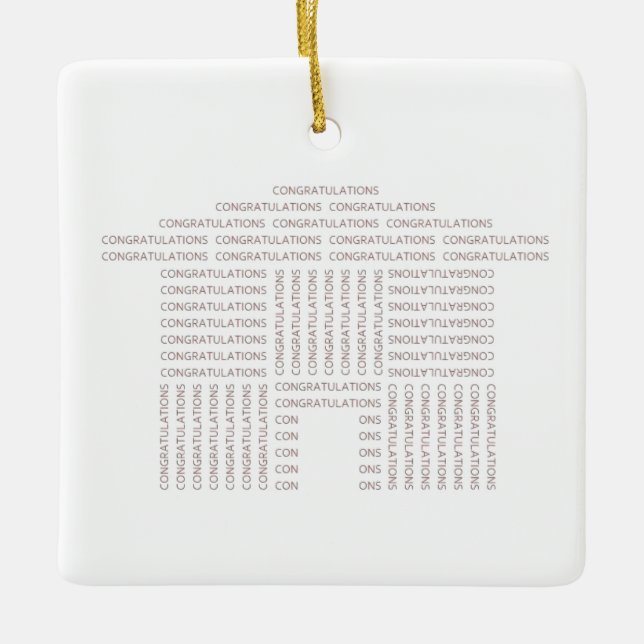 Ornamento de la casa de la enhorabuena (Anverso)