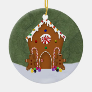 Ornamento de la casa de pan de jengibre