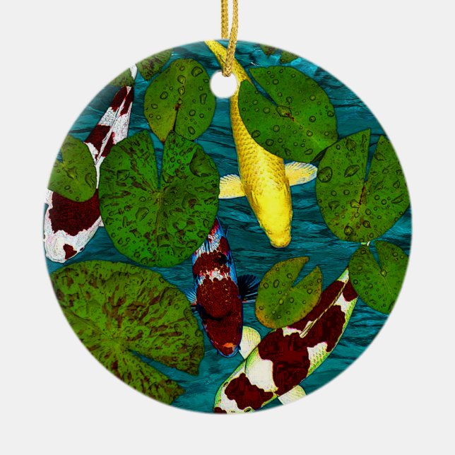 Ornamento de la CHARCA de KOI (Frente)