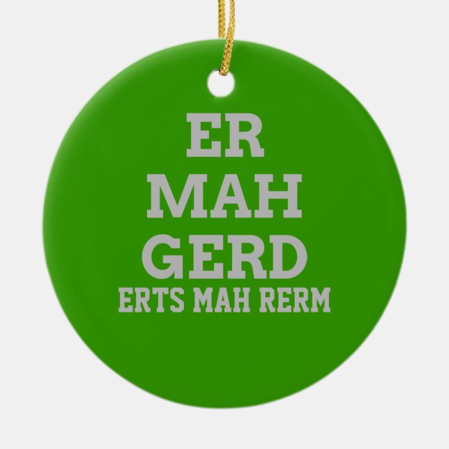 Ornamento de la colgante de la puerta Gray Ermahge (Frente)